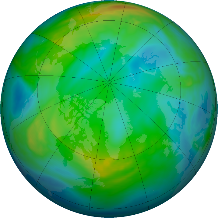 Arctic ozone map for 28 November 2006